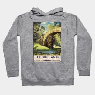 Highlands Troll Travel Poster Hoodie